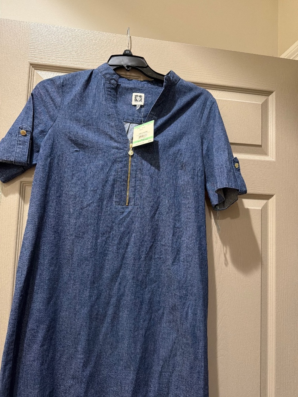 Ann Klein blue Jean dress-Size 8